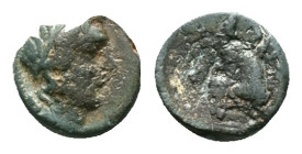 Greek Coins. 4th - 3rd century B.C. AE Reference: Condition: Very Fine

Weight: 1.79 gr. Diameter: 10.4 mm