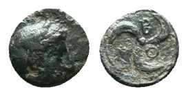 Mysia. Thebe circa 400-200 BC. Bronze Æ Reference: Condition: Very Fine

Weight: 0.81gr. Diameter: 9.4 mm