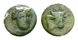 AEOLIS. Larissa Phrikonis. Ae (400-300 century BC). Reference: Condition: Very Fine

Weight:0.89 gr. Diameter: 9.7 mm