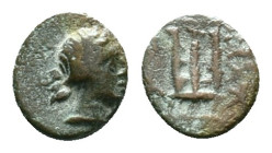 Greek Coins. 4th - 3rd century B.C. AE Reference: Condition: Very Fine

Weight: 1.18 gr. Diameter: 9.1 mm