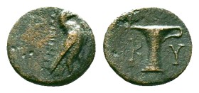 Aeolis, Kyme, AE chalkous, ca. 300-250 BC Reference: Condition: Very Fine

Weight:2.01 gr. Diameter: 12.6 mm