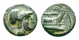 Kings of Macedon, Demetrios I Poliorketes, AE, Reference: Condition: Very Fine

Weight: 1.83 gr. Diameter: 10.7 mm