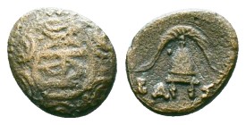 Kings of Macedon, Alexander III 'the Great' (336-323 BC) AE Reference: Condition: Very Fine

Weight: 3.96 gr. Diameter: 16.7 mm