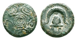 Kings of Macedon, Alexander III 'the Great' (336-323 BC) AE Reference: Condition: Very Fine

Weight: 4.20 gr. Diameter: 14.5 mm