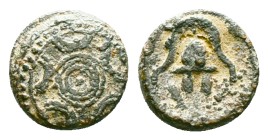 Kings of Macedon, Alexander III 'the Great' (336-323 BC) AE Reference: Condition: Very Fine

Weight:3.11 gr. Diameter: 14.3 mm