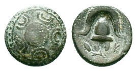 Kings of Macedon, Alexander III 'the Great' (336-323 BC) AE Reference: Condition: Very Fine

Weight:3.53 gr. Diameter: 14.3 mm