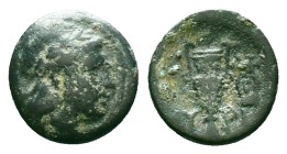 Greek Coins. 4th - 3rd century B.C. AE Reference: Condition: Very Fine

Weight:3.18 gr. Diameter: 16.4 mm