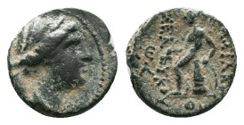Greek Coins. 4th - 3rd century B.C. AE Reference: Condition: Very Fine

Weight: 3.24 gr. Diameter: 14.9 mm