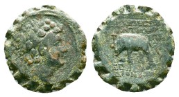 Greek Coins. 4th - 3rd century B.C. AE Reference: Condition: Very Fine

Weight: 6.72 gr. Diameter: 21.3 mm