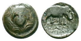 Greek Coins. 4th - 3rd century B.C. AE Reference: Condition: Very Fine

Weight: 5.37 gr. Diameter: 17.1 mm