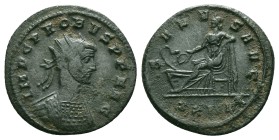 ★ Extremely RARE ★
Roman Imperial Coins, Ae
Probus, 276-282. Antoninianus. IMP C PROBVS AVG Radiate and cuirassed bust of Probus to right. Rev. SALV...