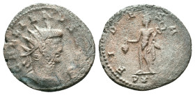 Gallienus AD 253-268. Antioch Antoninianus Æ silvered Reference: Condition: Very Fine

Weight:2.88 gr. Diameter: 19.9 mm