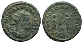 Maximianus Herculius AD 286-305. Cyzicus Antoninianus Æ Reference: Condition: Very Fine

Weight:3.31 gr. Diameter: 21.6 mm