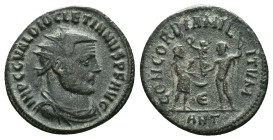 Diocletian AD 284-305. Antioch Antoninianus Æ Reference: Condition: Very Fine

Weight:3.40 gr. Diameter: 19.3 mm