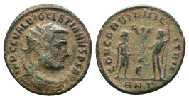 Diocletian AD 284-305. Antioch Antoninianus Æ Reference: Condition: Very Fine

Weight: 2.85 gr. Diameter: 19.9 mm