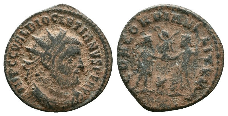 Diocletian AD 284-305. Antioch Antoninianus Æ
Repatinated

Reference: Conditi...