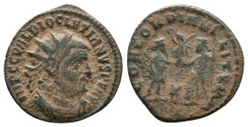 Diocletian AD 284-305. Antioch Antoninianus Æ
Repatinated

Reference: Condition: Very Fine

Weight:2.48 gr. Diameter: 20.7 mm