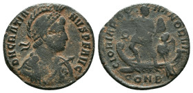 Gratian. A.D. 367-383. AE Reference: Condition: Very Fine

Weight: 4.04 gr. Diameter: 21.1 mm