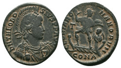 Gratian. A.D. 367-383. AE Reference: Condition: Very Fine

Weight:5.21 gr. Diameter: 22.1 mm