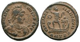 Gratian. A.D. 367-383. AE
Repatinated
Reference: Condition: Very Fine

Weight: 5.57 gr. Diameter: 22.9 mm