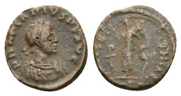Arcadius. A.D. 383-408. AE Reference: Condition: Very Fine

Weight:1.22 gr. Diameter: 12.8 mm