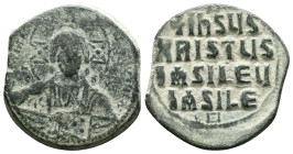 Byzantine Coinage - Romanus III Argyrus (1028-1034) - Class B - AE Follis Reference: Condition: Very Fine

Weight: 11.9 gr. Diameter: 28.6 mm