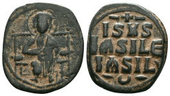 Byzantine Coins AE, 7th - 13th Centuries Reference: Condition: Very Fine

Weight: 9.69 gr. Diameter: 29.1 mm