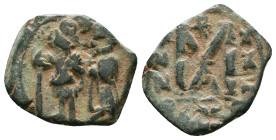 Byzantine Coins AE, 7th - 13th Centuries Reference: Condition: Very Fine

Weight: 4.32 gr. Diameter: 18.4 mm
