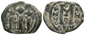 Byzantine Coins AE, 7th - 13th Centuries Reference: Condition: Very Fine

Weight: 5.08 gr. Diameter: 25.8 mm
