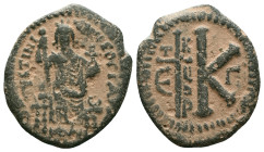 Byzantine Coins AE, 7th - 13th Centuries Reference : "Repatinated" Condition: Very Fine

Weight: 7.47 gr. Diameter: 27.1 mm