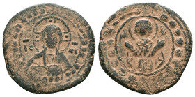 Byzantine Coins AE, 7th - 13th Centuries Reference : "Repatinated" Condition: Very Fine

Weight: 5.91 gr. Diameter: 25.1 mm