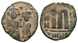 Byzantine & Arab Coins AE, 7th - 13th Centuries Reference : "Repatinated" Condition: Very Fine

Weight:6.32 gr. Diameter: 23.5 mm