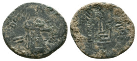 Byzantine & Arab Coins AE, 7th - 13th Centuries Reference: Condition: Very Fine

Weight: 3.09 gr. Diameter: 21.4 mm