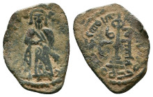 Byzantine & Arab Coins AE, 7th - 13th Centuries Reference: Condition: Very Fine

Weight:2.10 gr. Diameter: 20.7 mm