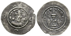 SASANIAN KINGS. AD 631 - 638. AR Drachm Reference: Condition: Very Fine

Weight: 3.94 gr. Diameter: 30.4 mm