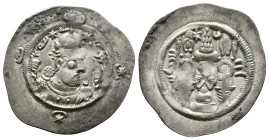 SASANIAN KINGS. AD 631 - 638. AR Drachm Reference: Condition: Very Fine

Weight: 4.10 gr. Diameter: 29.8 mm