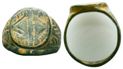 Ancient Roman Bronze Ring, Ae Reference: Condition: Very Fine

Weight: 8.26 gr. Diameter: 23.3 mm