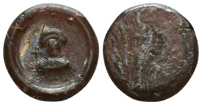 BYZANTINE. Circa 6-7th century. Weight (glass) Reference: Condition: Very Fine
...