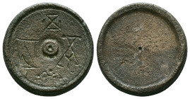 Byzantine Commercial Weights , Ae Reference: Condition: Very Fine

Weight: 26.6 gr. Diameter: 24.7 mm
