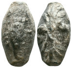 ANCIENT GREEK SLING BULLET.(4th–3rd centuries BC).Pb. Reference: Condition: Very Fine

Weight: 52.2 gr. Diameter: 33.1 mm