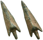 Bronze Arrow Heads Reference: Condition: Very Fine

Weight: 12.3 gr. Diameter: 52.1 mm
