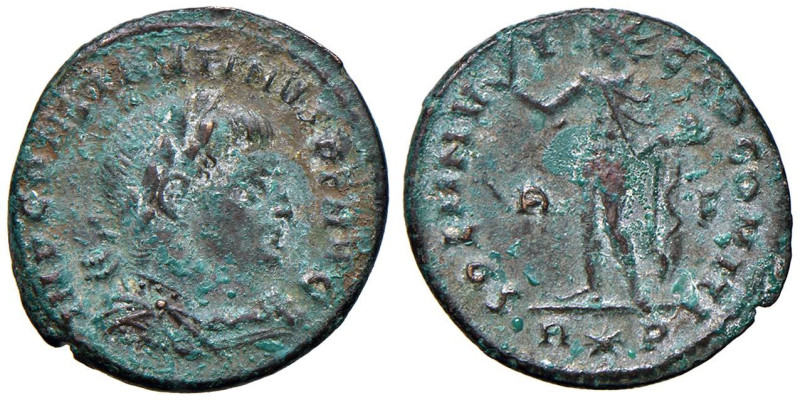 § Costantino I (306-337) Follis - AE (g 3,43) Ex asta InAsta 106 n. 3858. Per i ...