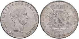 FIRENZE Leopoldo II di Lorena (1824-1859) Francescone 1856 - MIR 449/3 AG Periziata da Studio Filatelico Numismatico "Mille lire" di Raponi Lucio come...