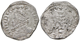 MESSINA Filippo IV d'Asburgo (1621-1665) 3 Tarì 1646 - MIR 356/18 AG (g 7,76)