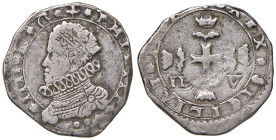 MESSINA Filippo IV d'Asburgo (1621-1665) 3 Tarì 1652 (?) - MIr 357 AG (g 7,80) Tosata.