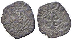 NAPOLI Giovanna I d'Angiò (1343-1347) Denaro vedovile - MIR 33 MI (g 0,44) RR