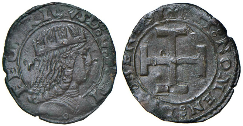 NAPOLI Federico III d'Aragona (1496-1501) Sestino - Biaggi 1709 CU (g 1,99) NC
...