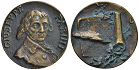 ITALIA Giuseppe Parini (1729-1799) Medaglia senza data in memoria del poeta - AE (g 28,48 - Ø 46 mm) Ossidazioni al R/.