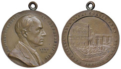 ITALIA Achille Staraci (1889-1945) Medaglia An. VIII Istituto Achille Staraci - Opus: A. Motti AE (g 7,41 - Ø 26 mm) Appiccagnolo e colpo al bordo.