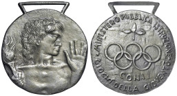 ITALIA Medaglia senza data Ministero della pubblica istruzione Giochi della gioventù - Opus: Greco AE argentato (g 75,85 - Ø 52 mm) Appiccagnolo.